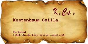 Kestenbaum Csilla névjegykártya